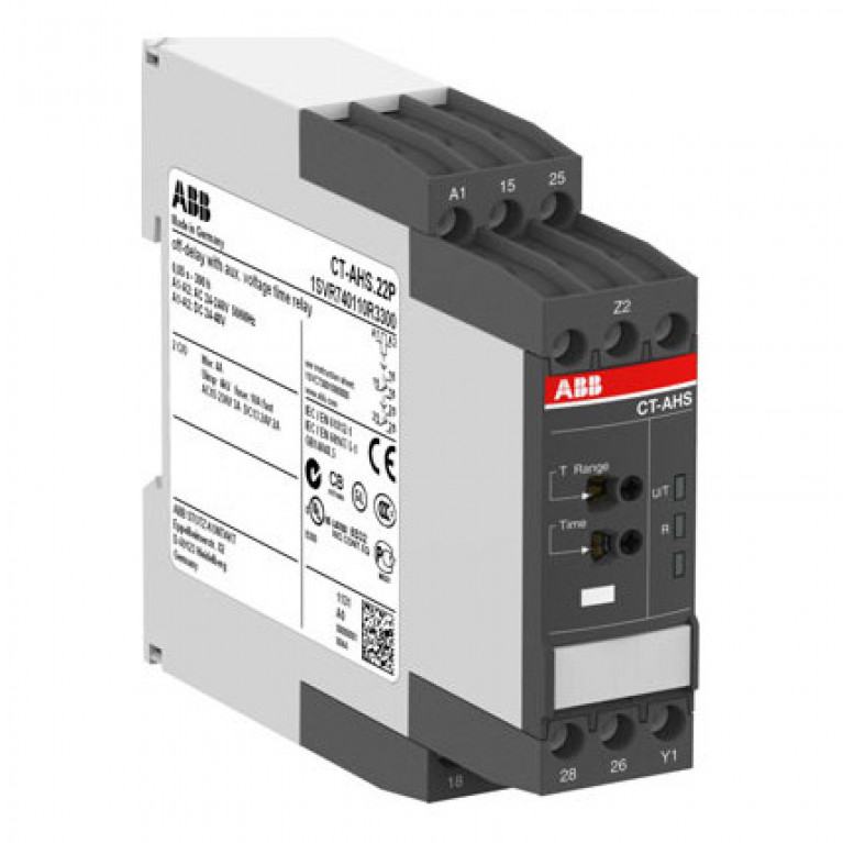 Реле времени CT-ARS.11S (задержка на откл.) 24-240B AC//DC без вспом. напряжения, 0,05с..10мин, 1ПК, винтовые клеммы