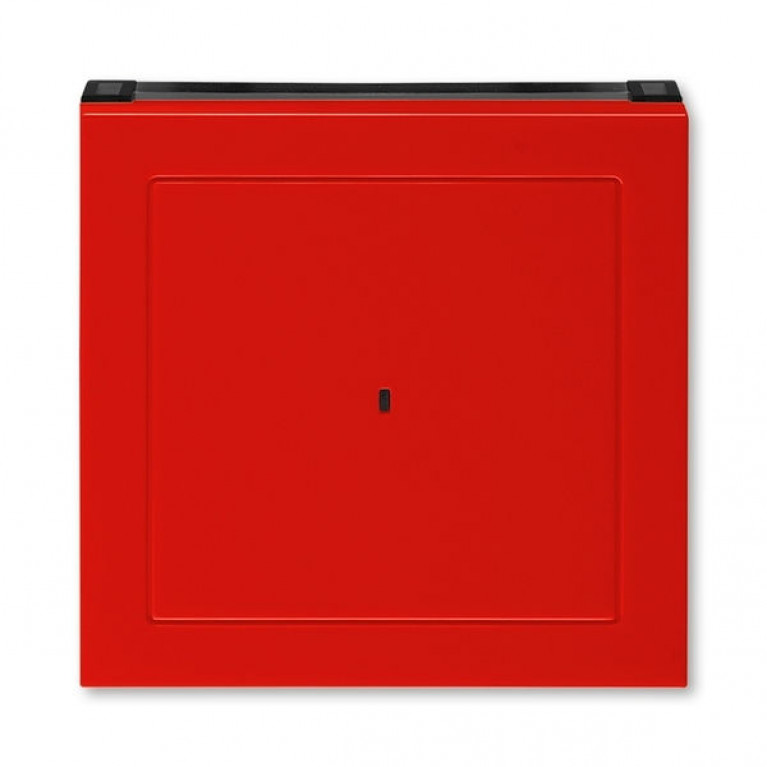 Накладка на карточный выключатель ABB LEVIT, красный // дымчатый черный, 2CHH590700A4065