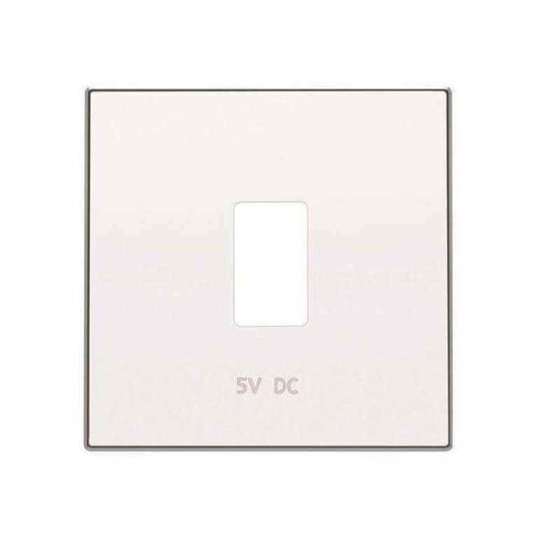Накладка на розетку USB ABB SKY, альпийский белый, 2CLA858520A1101