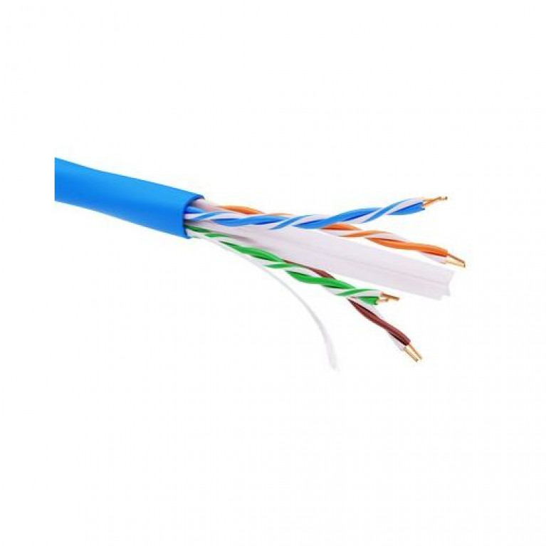 Информационный кабель неэкранированный  U//UTP 4х2 CAT6A, LSZH, синий (упак. 500пог. м)