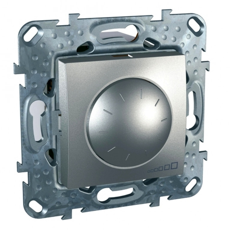 Светорегулятор поворотный Schneider Electric UNICA TOP, 600 Вт, алюминий, MGU5.512.30ZD
