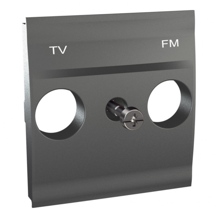 ЦЕНТР. ПЛАТА TV//FM РОЗЕТКИ ГРАФИТ