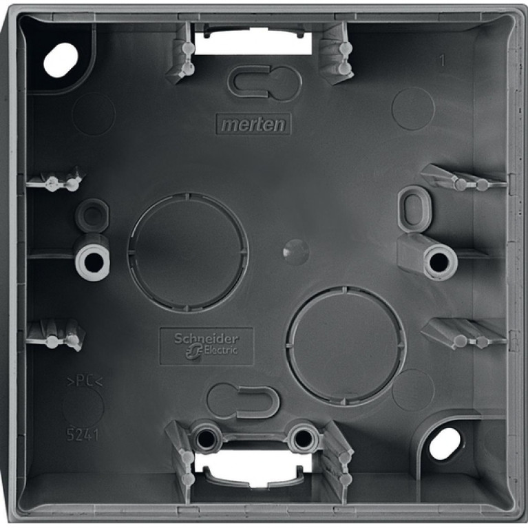 Коробка одинарная для накладного монтажа Премиум-класса System M Schneider Electric (Германия). Артикул: MTN524114