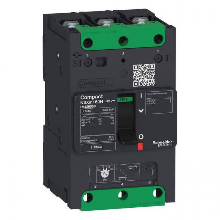 Силовой автомат Schneider Electric Compact NSXm, 25кА, 3P, 125А, LV426258