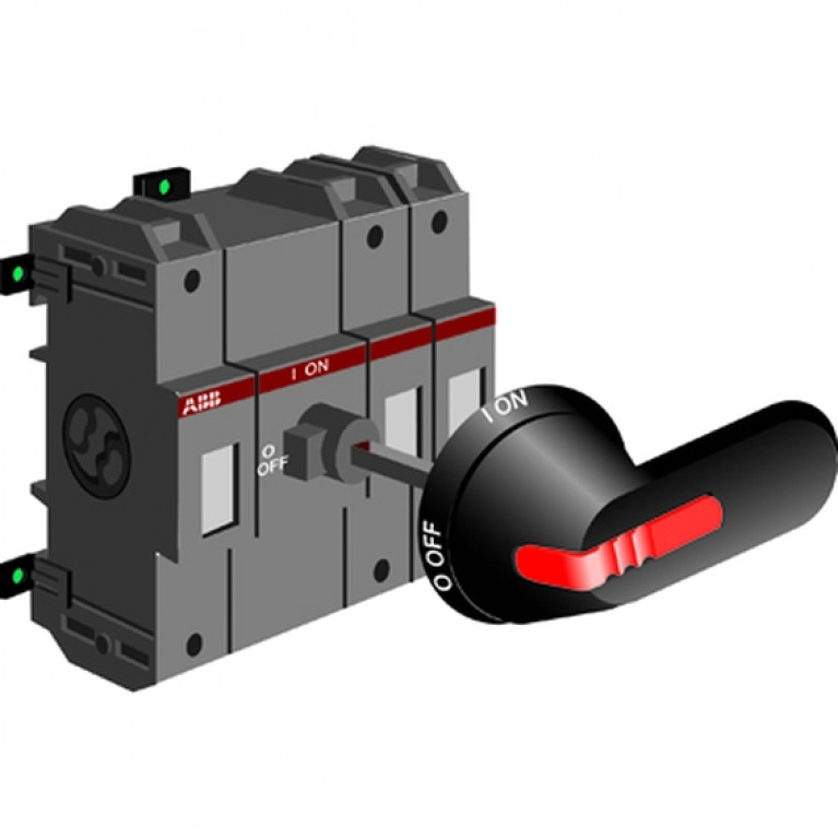 Рубильник ABB OT160 160А 3P, фронтальное исполнение, без рукоятки, 1SCA022297R4060