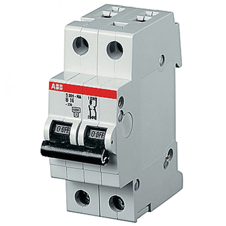 Автоматический выключатель ABB S200P 1P+N 1.6А (D) 25кА, 2CDS281103R0971
