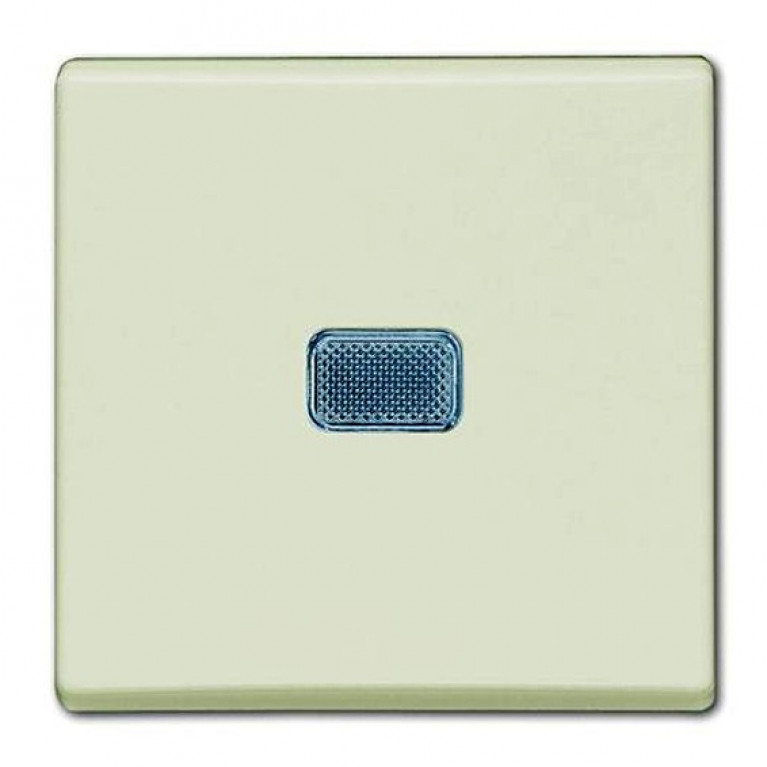 Выключатель 1-клавишный ABB BASIC55, с подсветкой, скрытый монтаж, chalet-white, 2CKA001012A2185