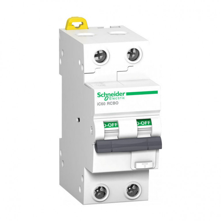 Дифавтомат Schneider Electric Acti9 2P 20А ( C ) 15 кА, 30 мА ( A-SI ), A9D27220