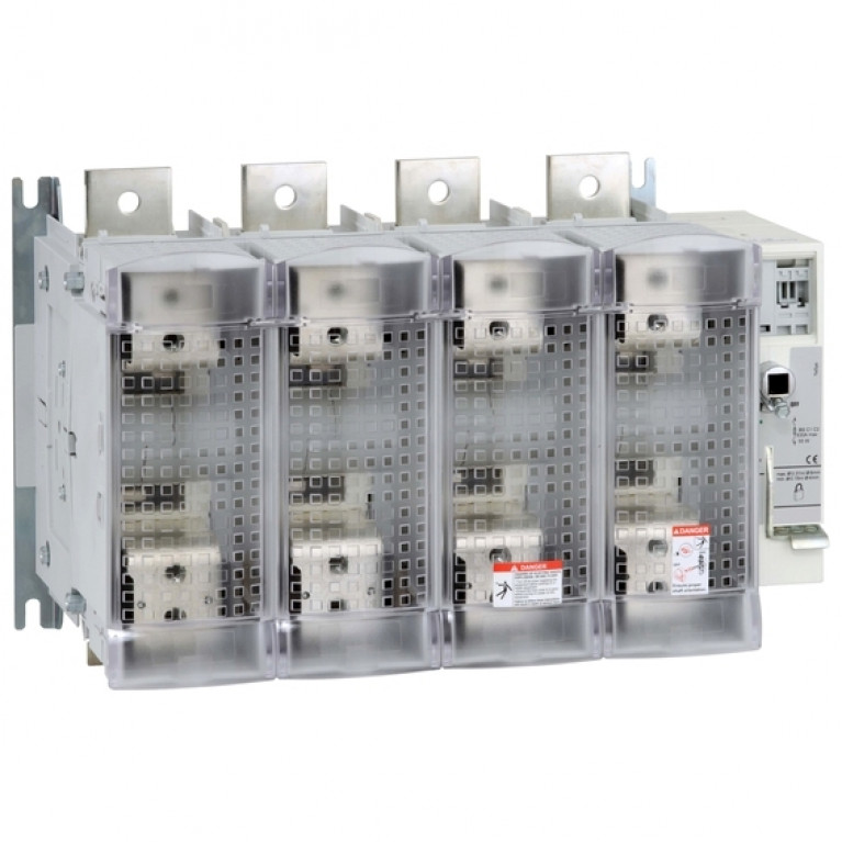 Рубильник с предохранителем Schneider Electric TeSys GS 1250А 4P, D1, GS2VB4