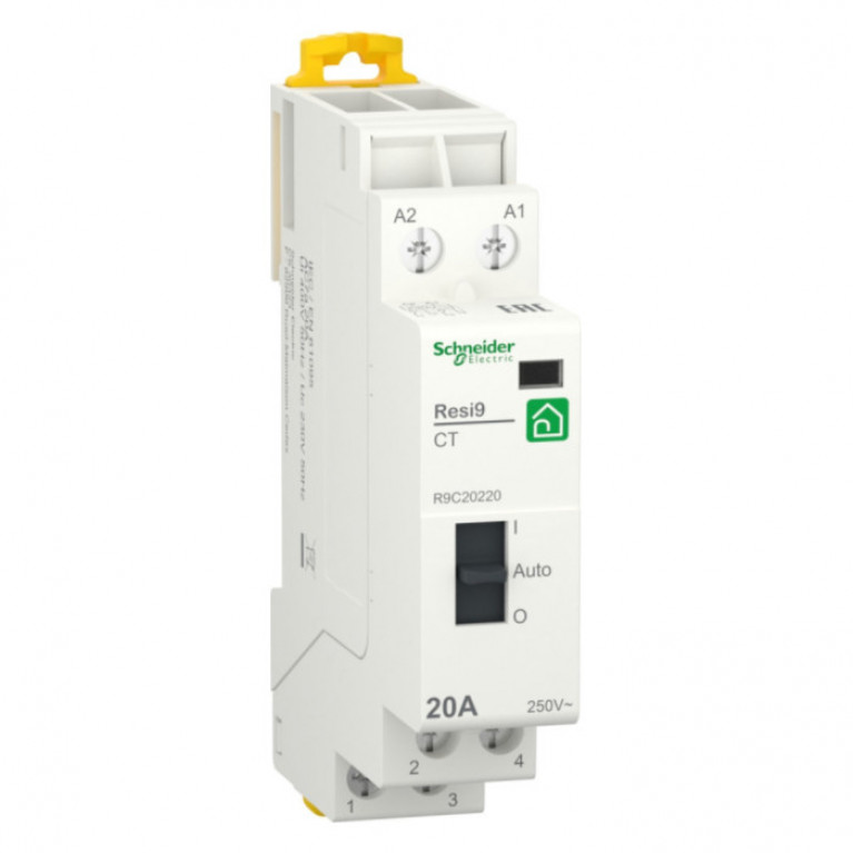 Модульный контактор Schneider Electric Resi9 2НО 20А 230В AC, R9C20220
