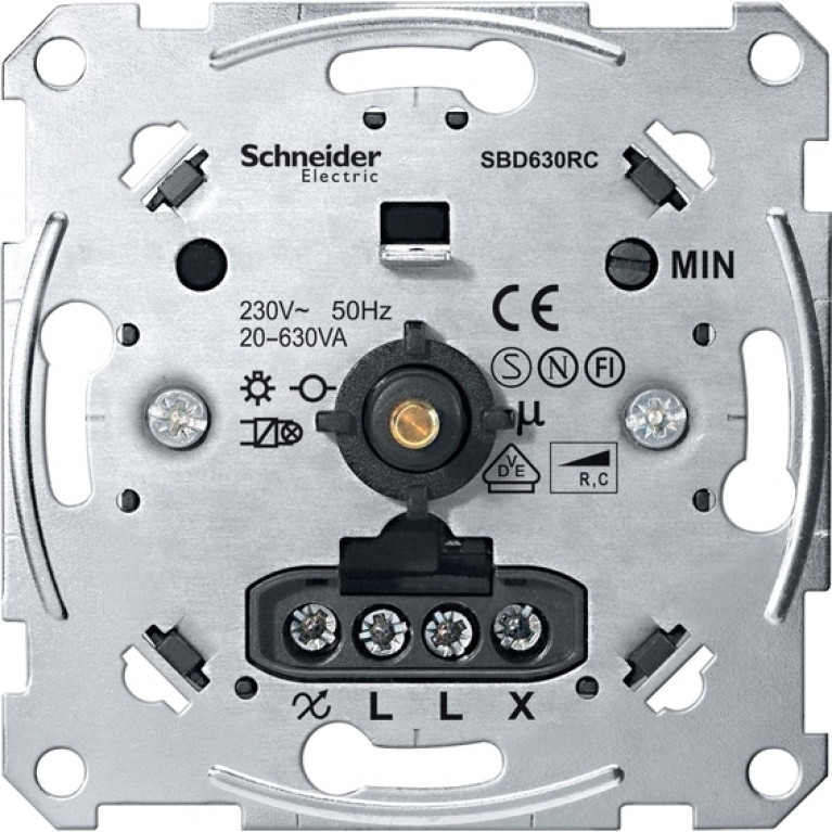 Механизм поворотного светорегулятора Schneider Electric коллекции Merten, 630 Вт, MTN5137-0000