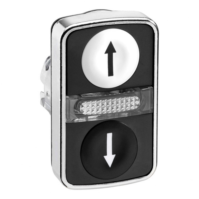ГОЛОВКА КНОПКИ ДВОЙНАЯ С МАРКИРОВК + LED ZB4BW7A1724