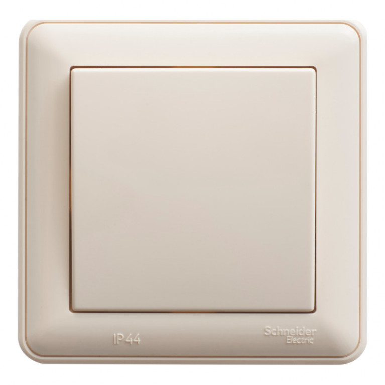 Переключатель 1-клавишный Schneider Electric W59, скрытый монтаж, слоновая кость, VS610-156-28