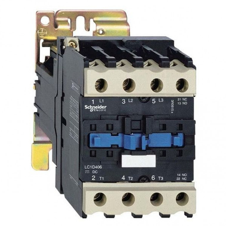 Контактор Schneider Electric TeSys LP1D 4P 60А 440//220В DC 30кВт, LP1D40008MW