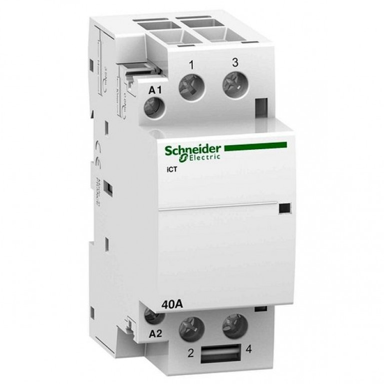Модульный контактор Schneider Electric iCT 2P 40А 230//127В AC, A9C20442