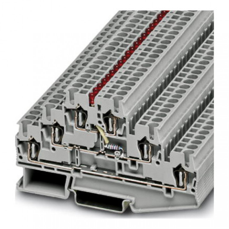 Многоярусный клеммный модуль PHOENIX CONTACT 0,08.2,5 мм², серый, 3035580