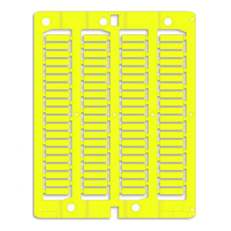 Маркировка для провода, жесткая, для трубочек. 4х15мм. Желтая (упак. 2000шт)