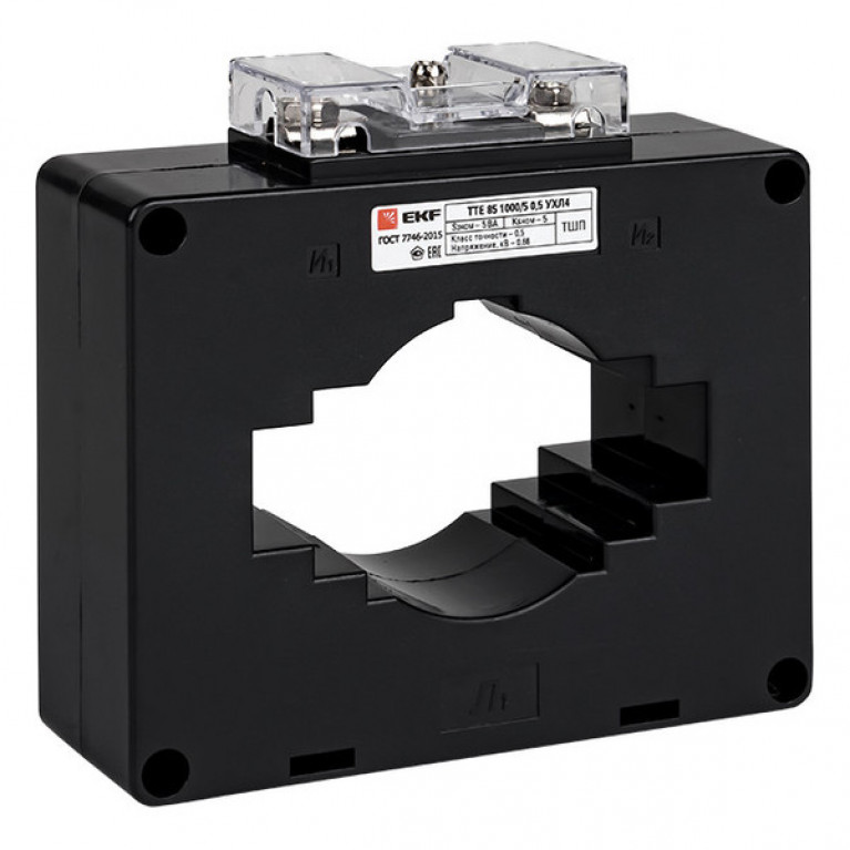 Шинный трансформатор тока EKF 1500//5А 10ВА, кл.т. 0,5S, tte-85-1500-0.5S