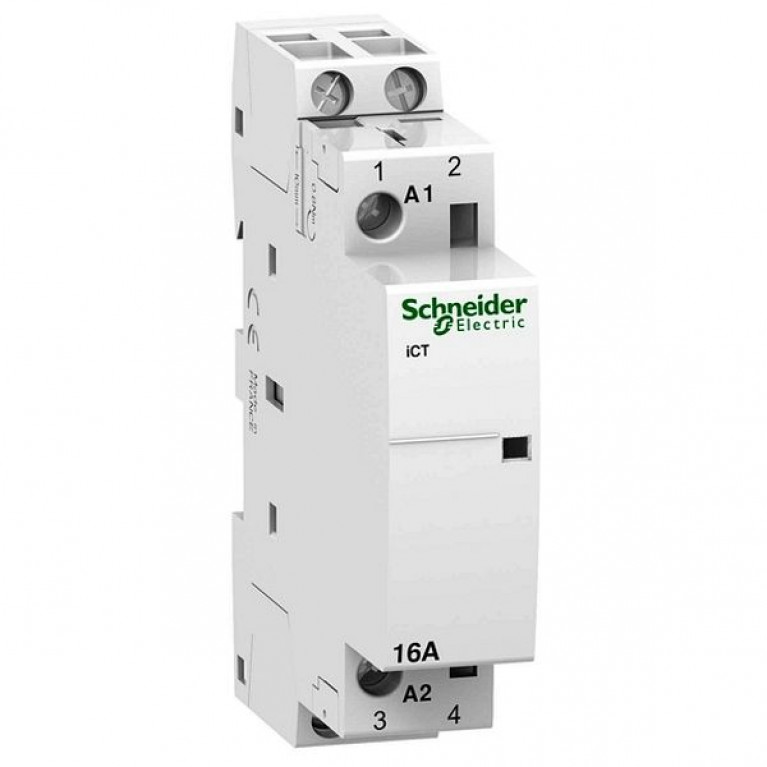 Модульный контактор Schneider Electric iCT 2P 16А 230//12В AC, A9C22012