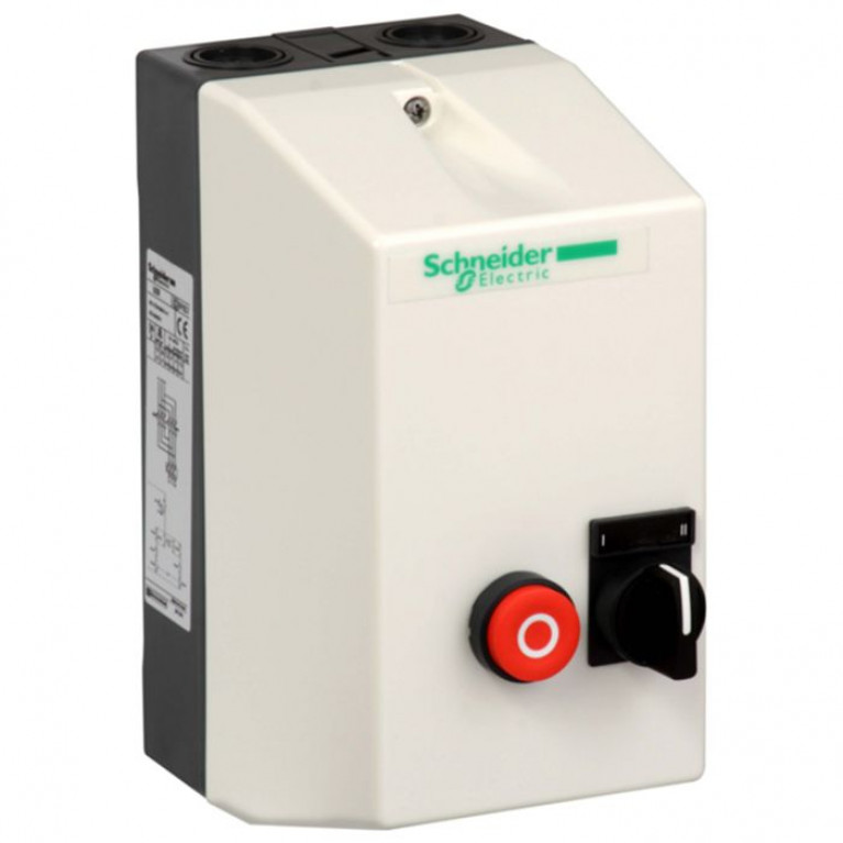 Реверсивный пускатель в корпусе Schneider Electric TeSys LE 9А, 7.5кВт 400//220В, LE2D18M7