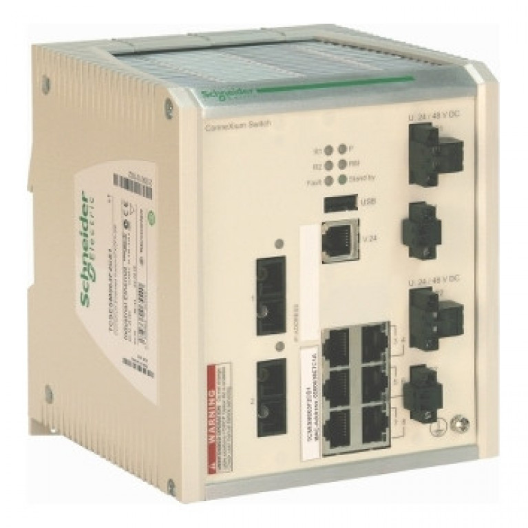 Ком. ConneXium 6TX//2FXMM (6 RJ45,1 мед.каб.,2опт.мультм. каб.,10//100Mbit,покр.)