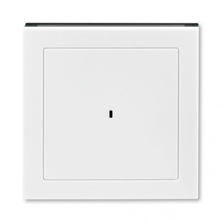 Накладка на карточный выключатель ABB LEVIT, белый // дымчатый черный, 2CHH590700A4062
