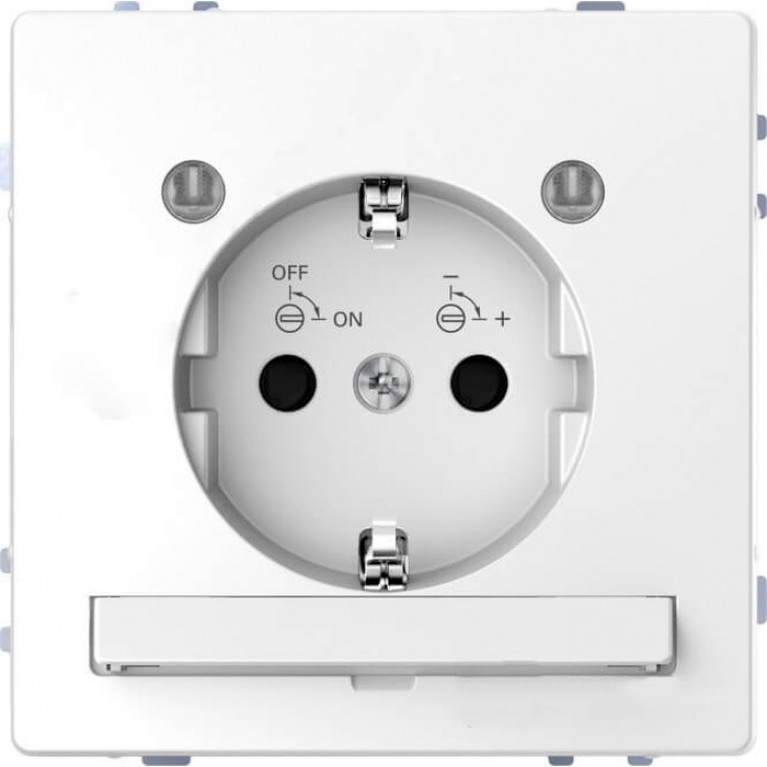 Розетка Schneider Electric MERTEN D-LIFE, скрытый монтаж, с заземлением, белый, MTN2304-6035