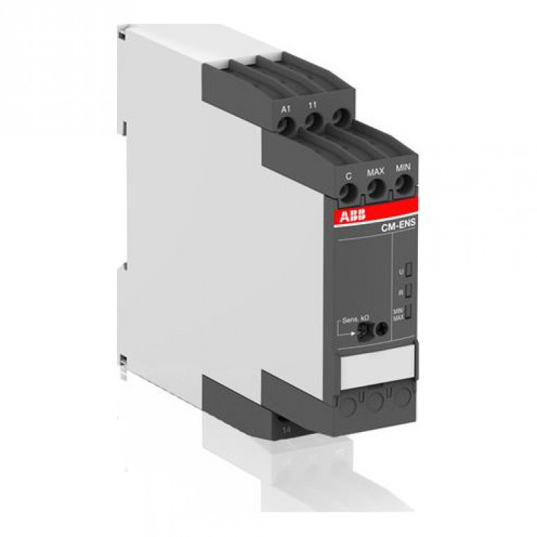 Реле контроля уровня жидкости CM-ENS.11S, слив (чувствит. 5- 100кОм) 24-240В АС//DC, 1ПК, винт. заж.