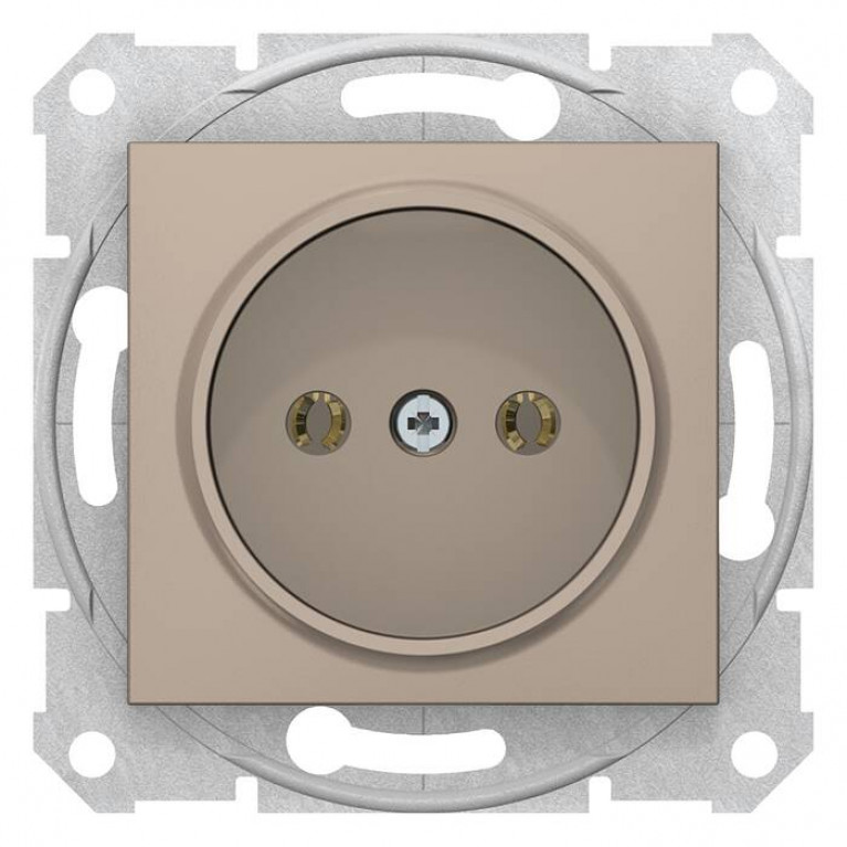 Розетка Schneider Electric SEDNA, скрытый монтаж, титан, SDN2900168