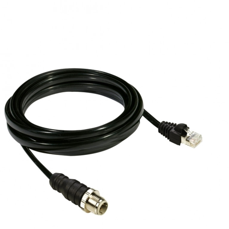Шина ТМ7, угловой M12-B 4pin, Male-Female, 5м
