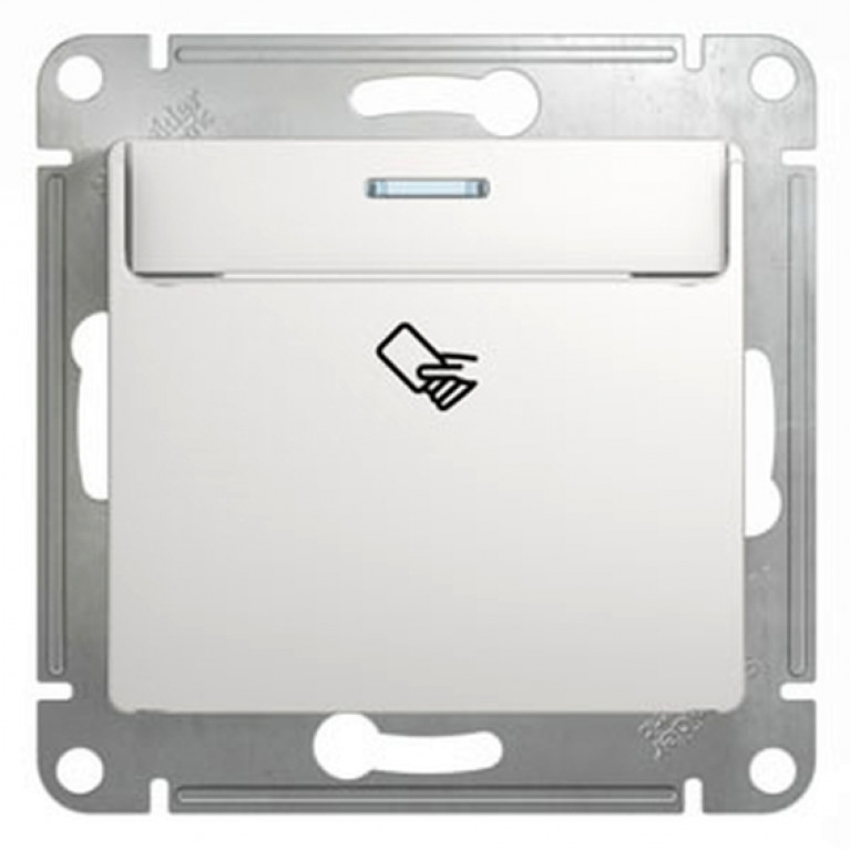 Карточный выключатель Schneider Electric GLOSSA, белый, GSL000169