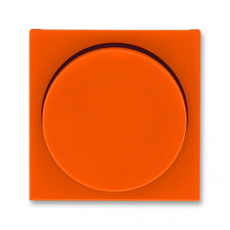 Накладка на светорегулятор поворотный ABB LEVIT, оранжевый // дымчатый черный, 2CHH940123A4066