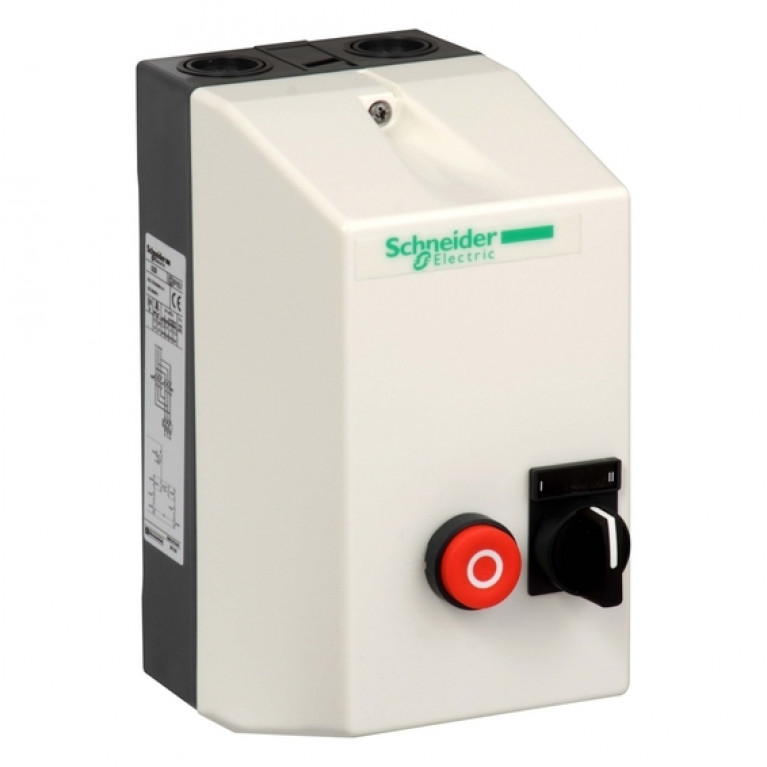 Реверсивный пускатель в корпусе Schneider Electric TeSys LE 12А, 5.5кВт 400//380В, LE2D12Q7