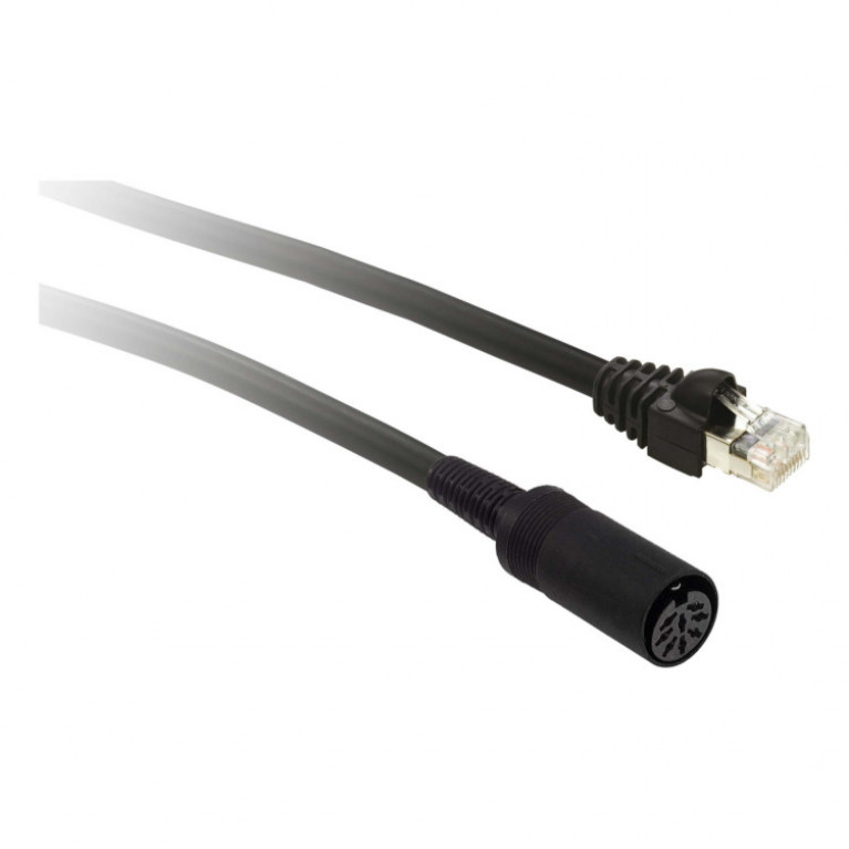 КАБЕЛЬ ПЛК(MINI-DIN)<->XBT(RJ45), 10M