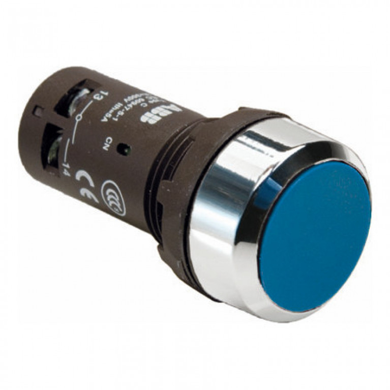 Кнопка CP2-30L-10 синяя с фиксацией 1HO