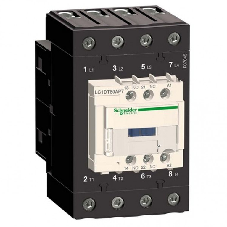 Контактор Schneider Electric TeSys LC1D EVERLINK 4P 80А 440//230В AC 30кВт, LC1DT80AP7