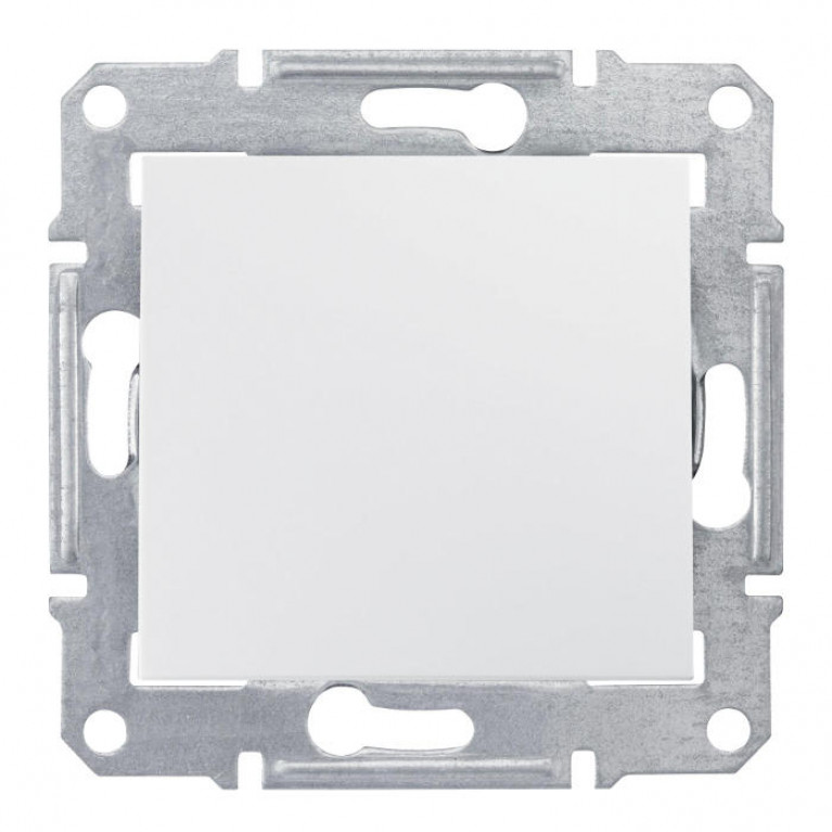 Переключатель 1-клавишный Schneider Electric SEDNA, скрытый монтаж, белый, SDN0400121