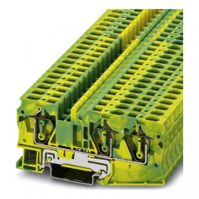 Клемма защитного провода PHOENIX CONTACT 0,2.6 мм², желто-зеленый, 3036482