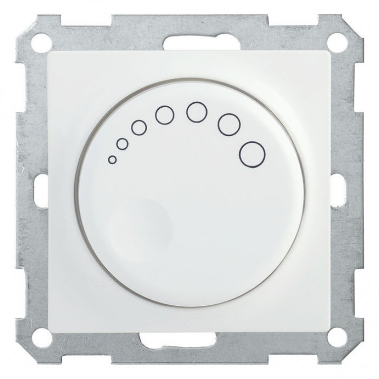 Светорегулятор поворотный IEK BOLERO, 600 Вт, белый, EDB11-0600-K01