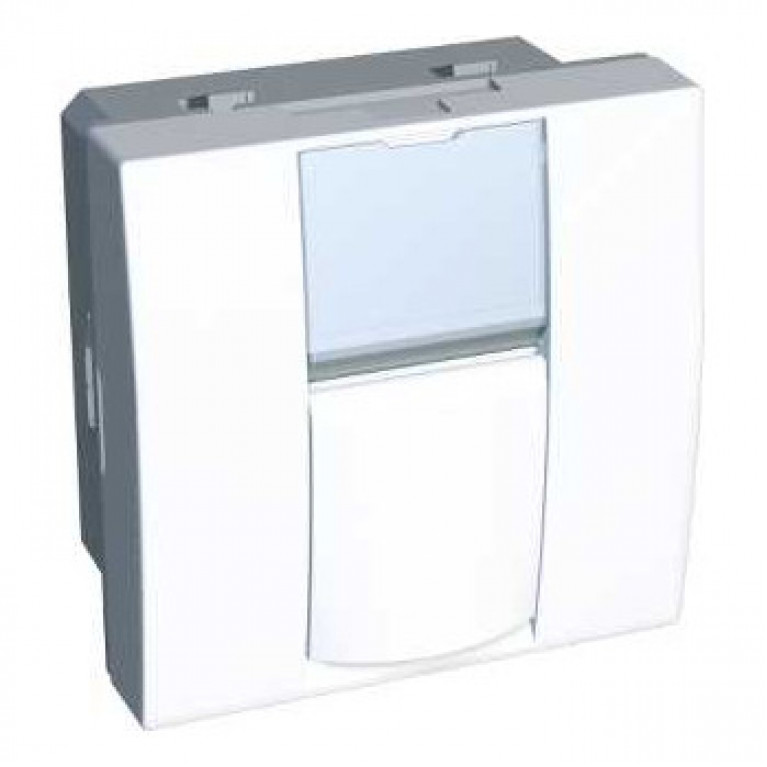 НАКЛАДКА 1xRJ45 SYSTIMAX БЕЛАЯ RAL9003