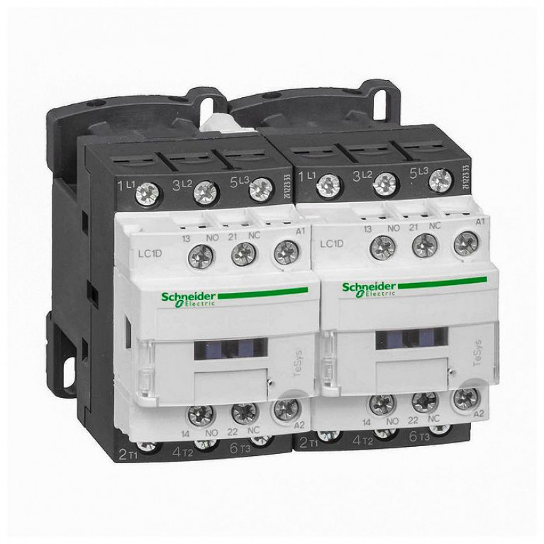 Реверсивный контактор Schneider Electric TeSys LC2D 3P 38А 400//690В AC//DC, LC2D38E7V
