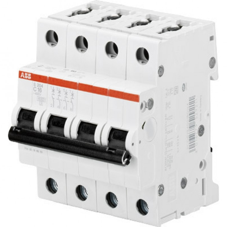 Автоматический выключатель ABB S200M 4P 10А (C) 10кА, 2CDS274001R0104