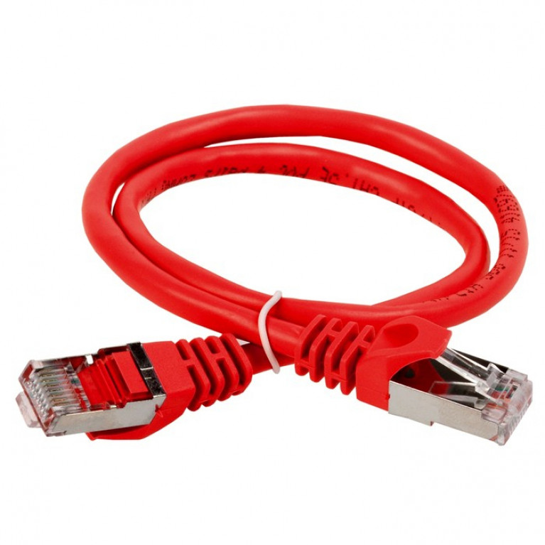 ITK Коммутационный шнур (патч-корд), кат.5Е FTP, 0,5м, красный