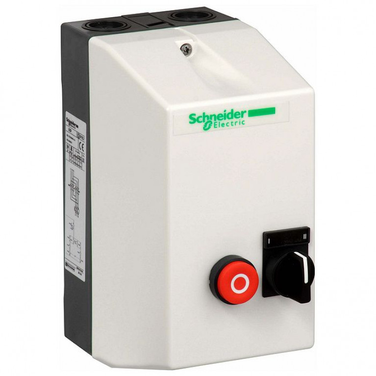 Реверсивный пускатель в корпусе Schneider Electric TeSys LE 18А, 7.5кВт 400//380В, LE2D18Q7