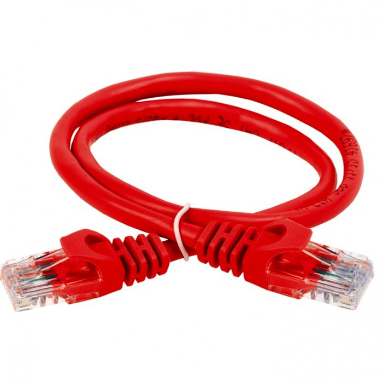 ITK Коммутационный шнур (патч-корд), кат.5Е UTP, 1м, красный
