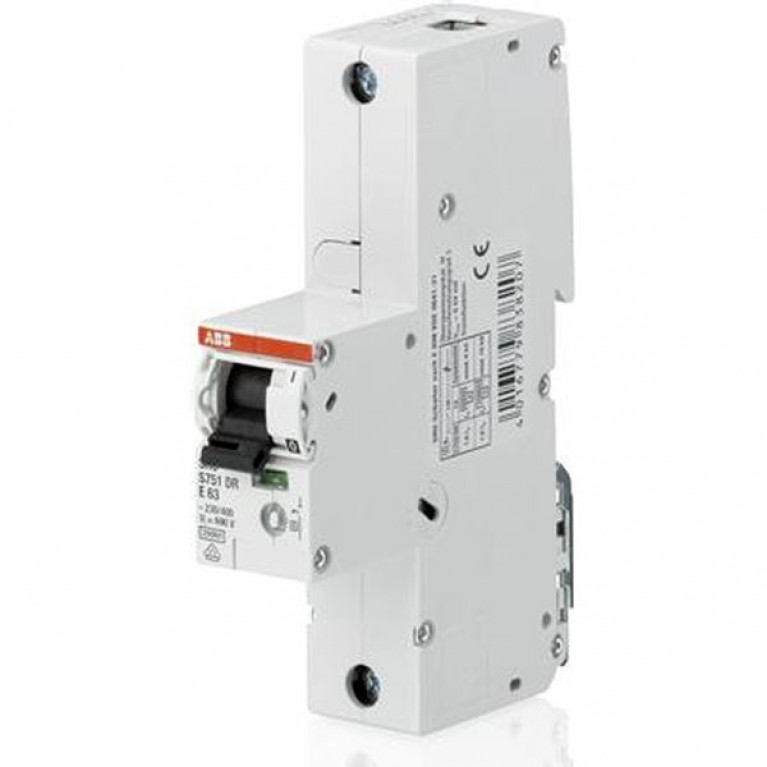 Автоматический выключатель ABB S750 DR 1P 32А (E) 12.5кА, 2CDH781010R0322