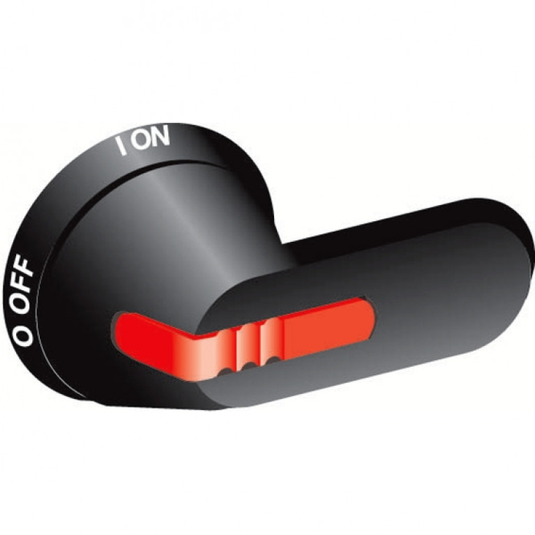 Ручка управления OHB45J6E-RUH (черная) с символами на русском выносная для рубильников ОТ16..125F