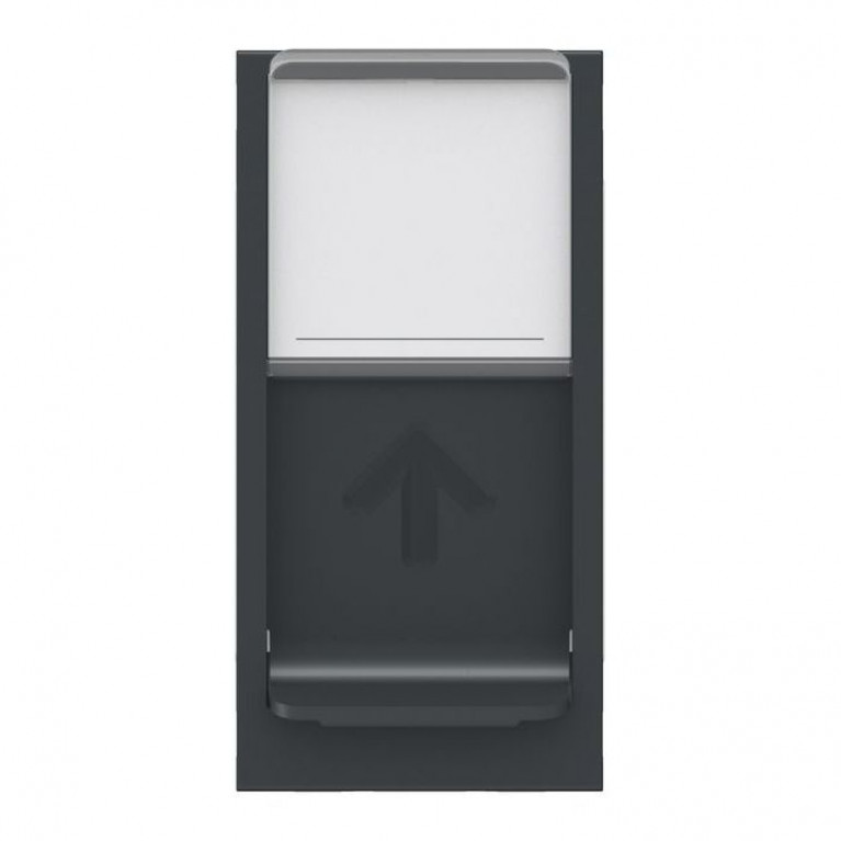 UNICA MODULAR РОЗЕТКА компьютерная, RJ45, одиночная, кат. 6 UTP, 1 модуль, АНТРАЦИТ