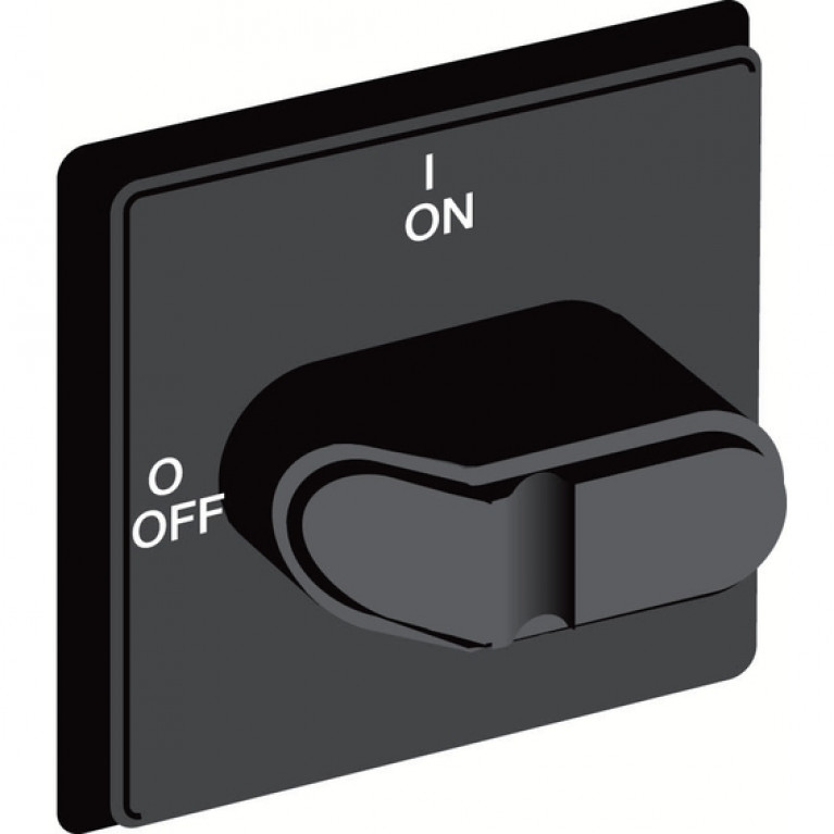 Ручка управления OHBS3PHE-RUH (черная) с символами на русском для рубильников дверного монтажа OT16.