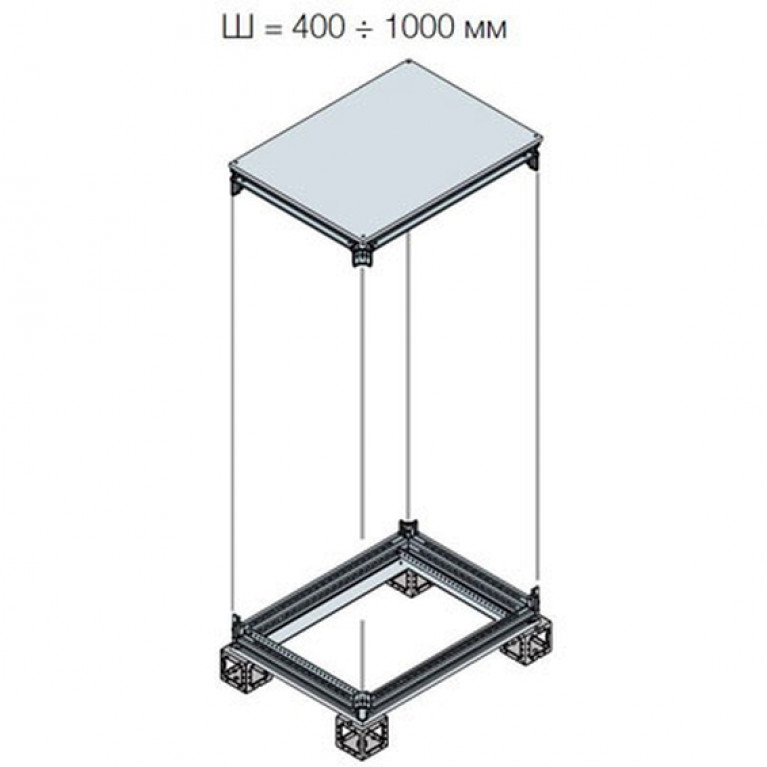 Рама шкафа верхняя//нижняя 1000X400ШхГ